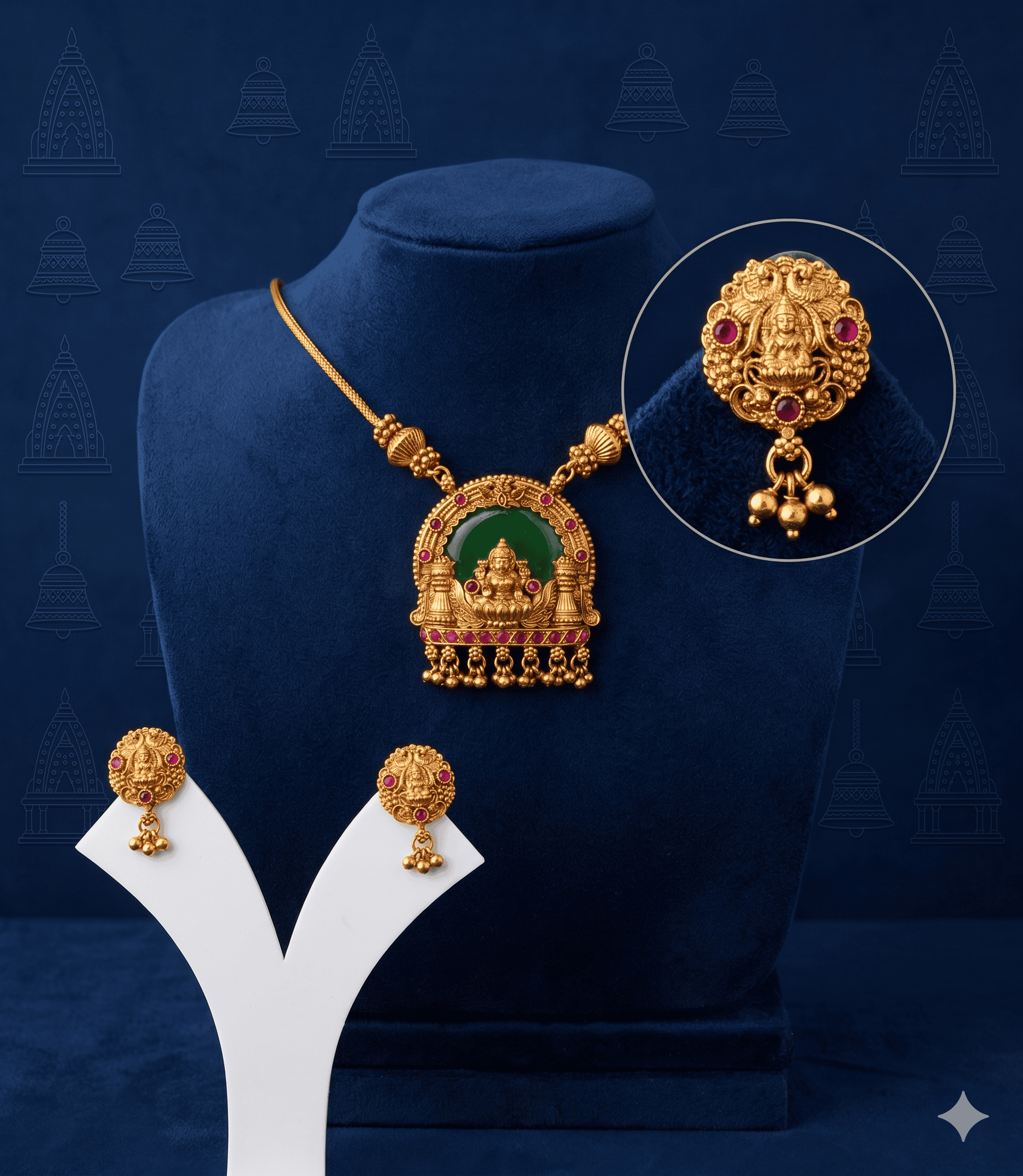5606-kerala-style-gold-plated-palakka-lakshmi-necklace