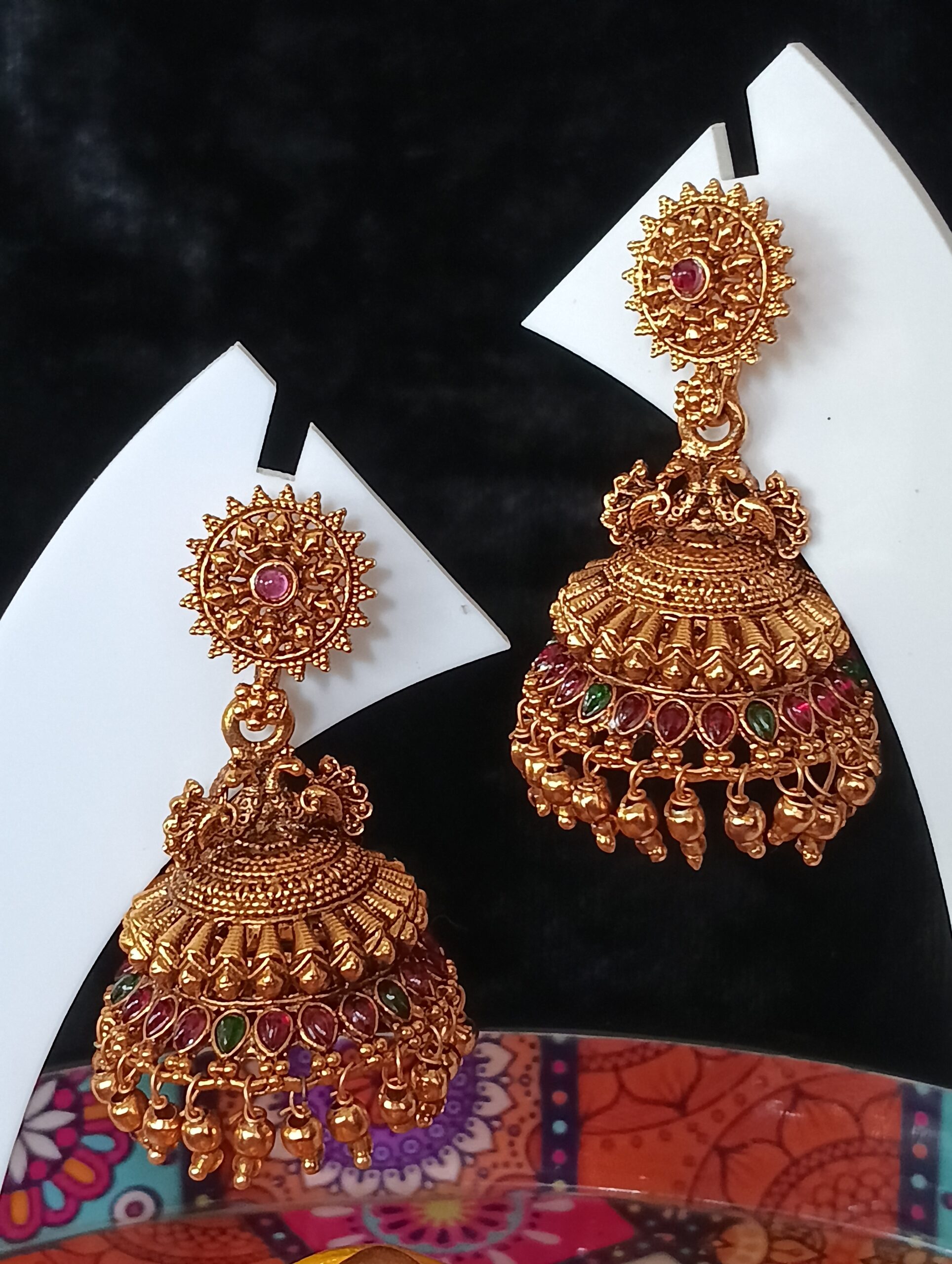6623-Peacocok-Jhumka
