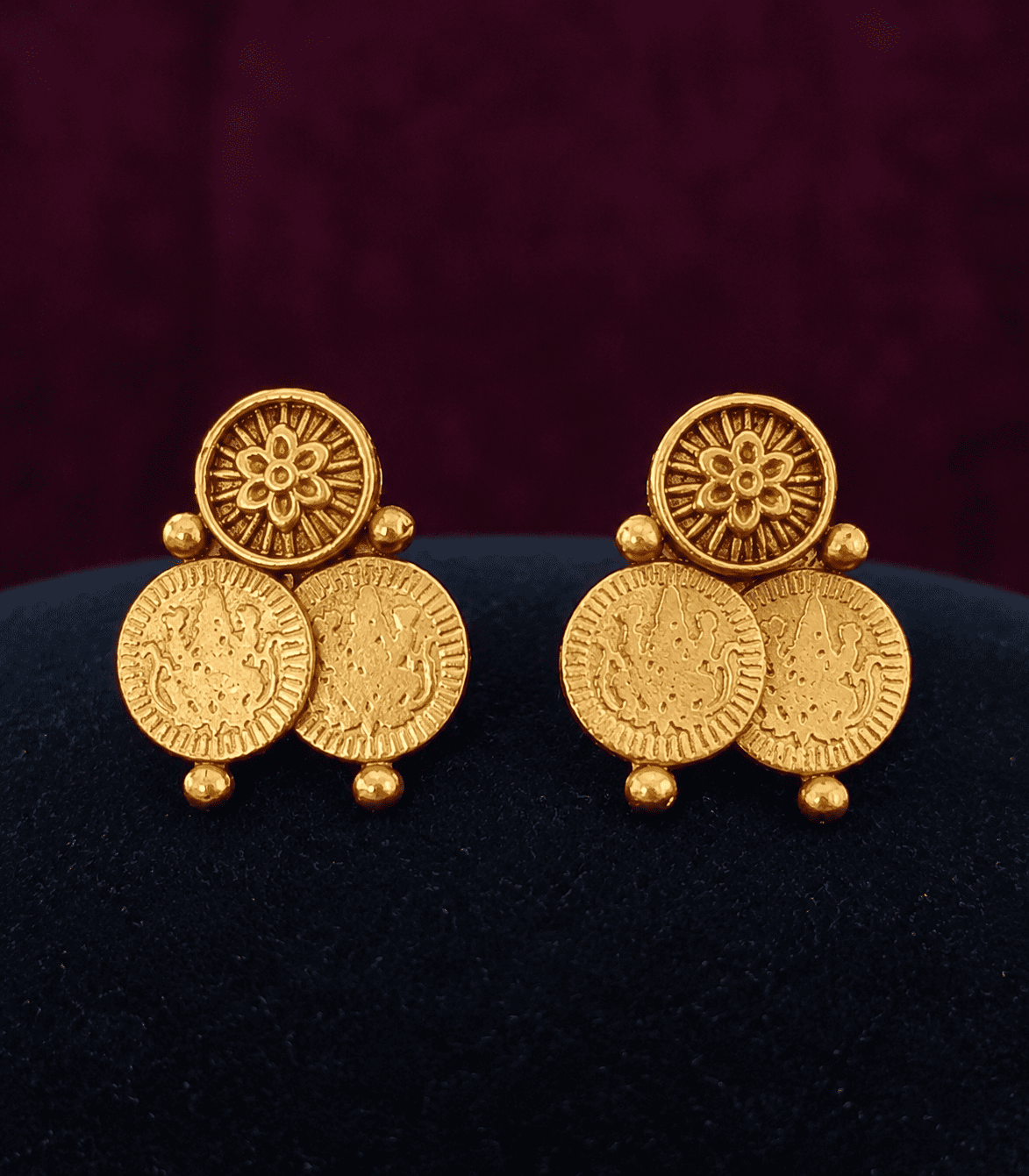 6608 -Traditional Kasu Mala Temple Jewellery
