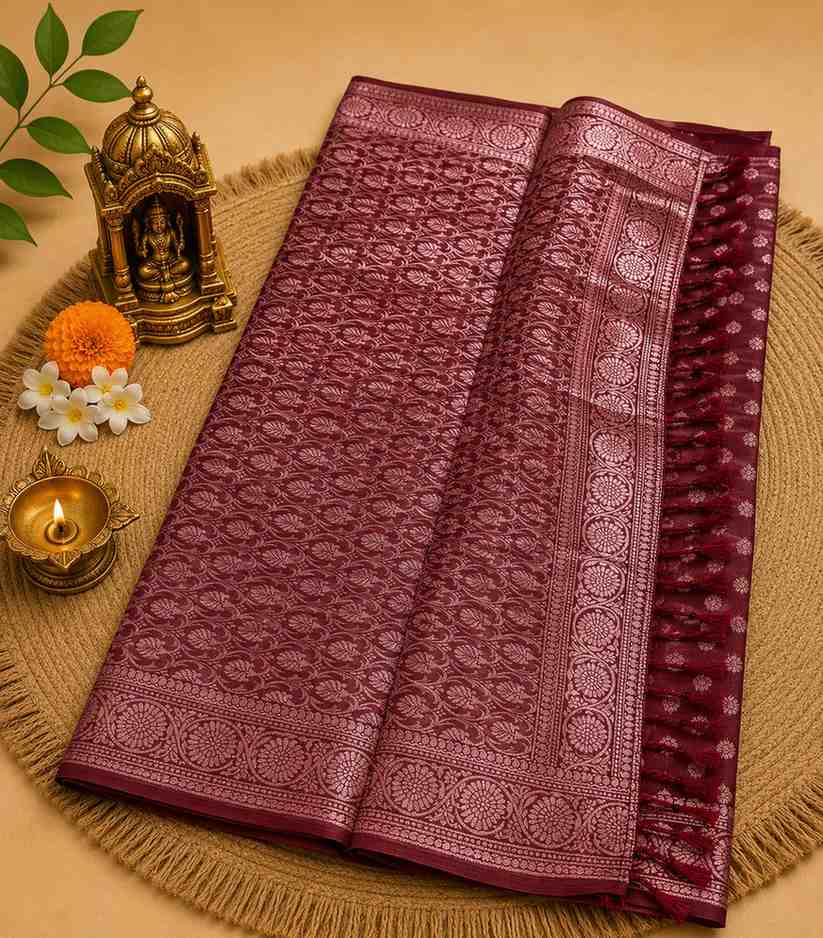 240-royal-maroon-semi-raw-silk-saree (2)
