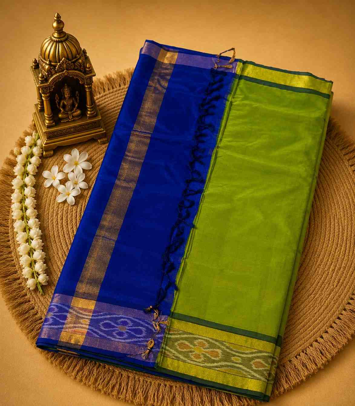 2241-royal-blue-and-parrot-green-handloom-tripura-silk-saree