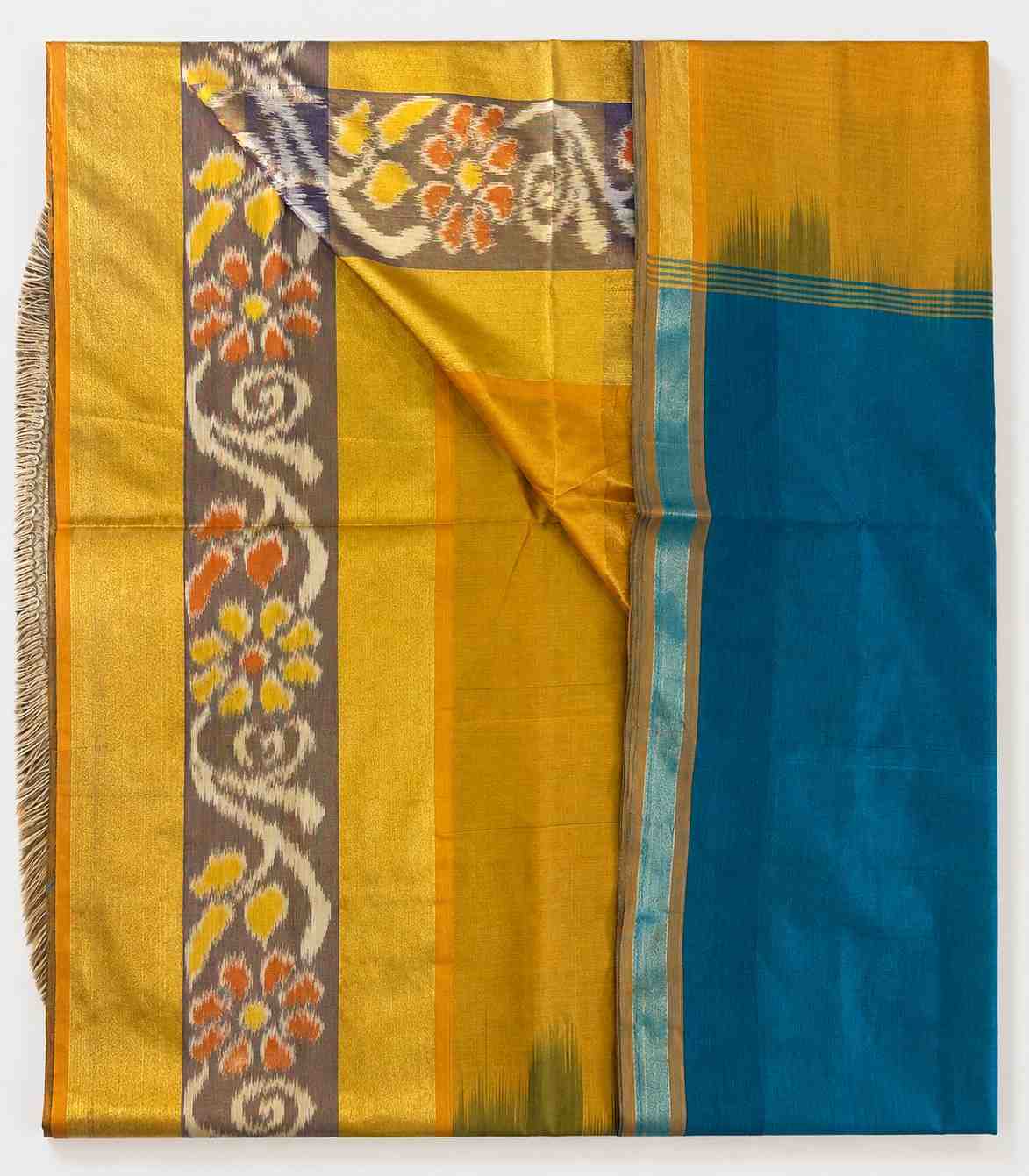 2242-teal-blue-and-mustard-yellow-handloom-tripura-silk-saree-with-ikat-border