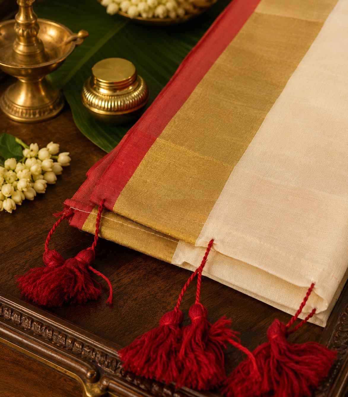 2249-Mulmul-red-onam-saree
