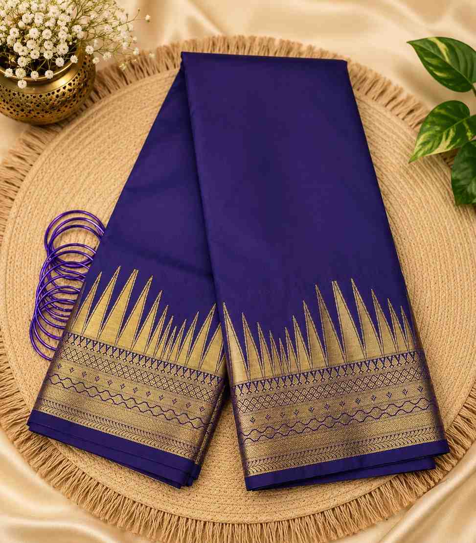 2253-royal-blue-semi-silk-saree-with-antique-gold-temple-zari-border