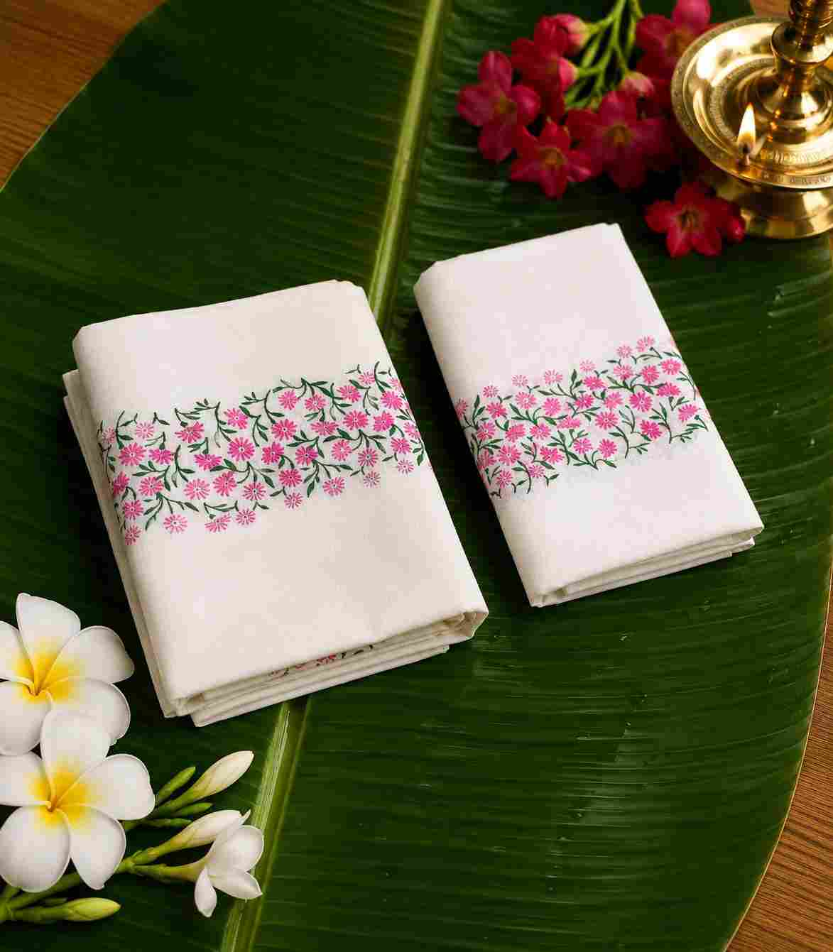 2284-kerala-set-mundu-in-pink-floral-hand-print