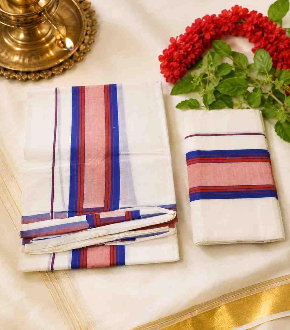 2292-kerala-set-mundu-in-royal-blue-and-deep-red-striped-border-1