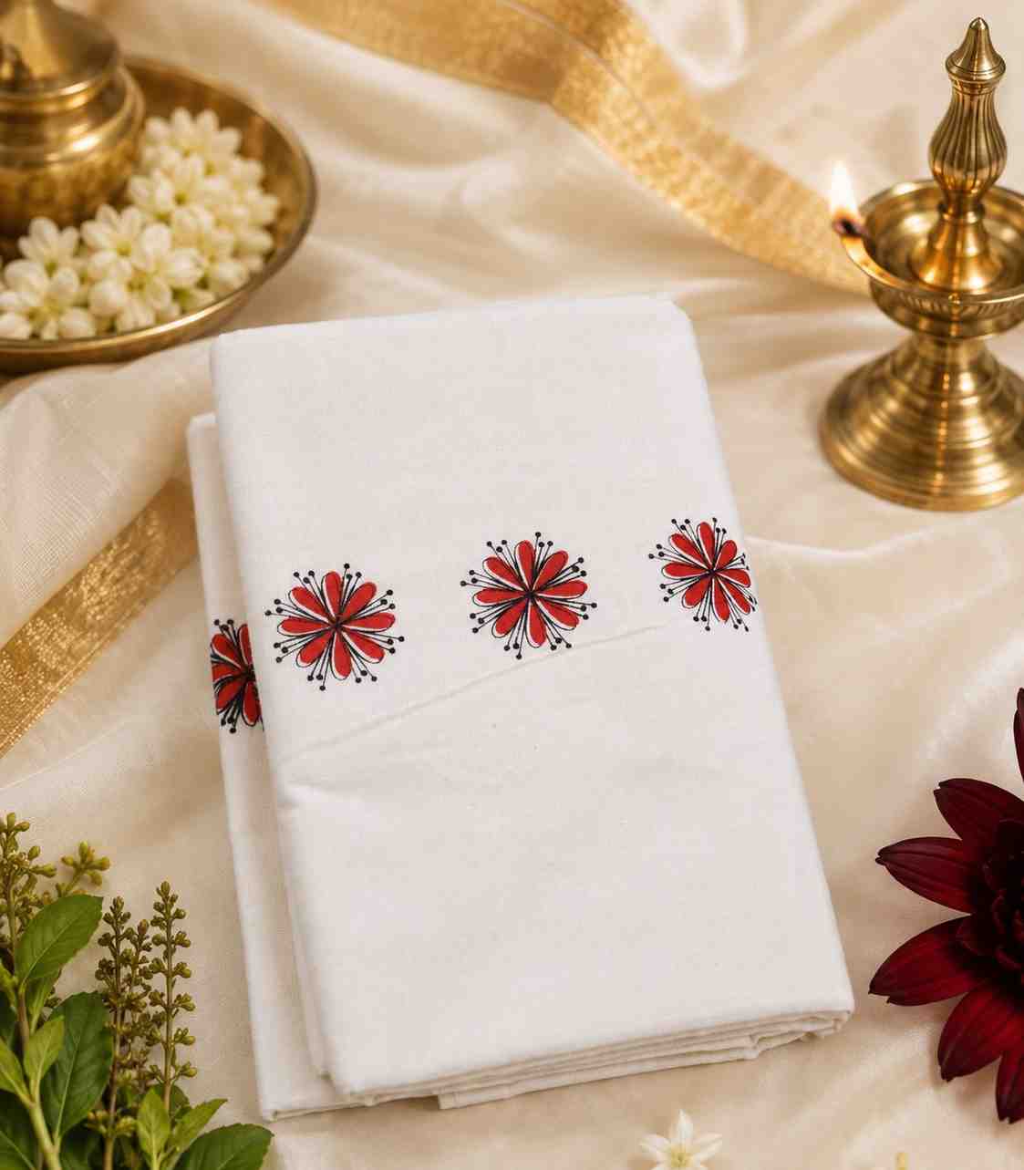 2282-kerala-set-mundu-with-red-floral-printed-design