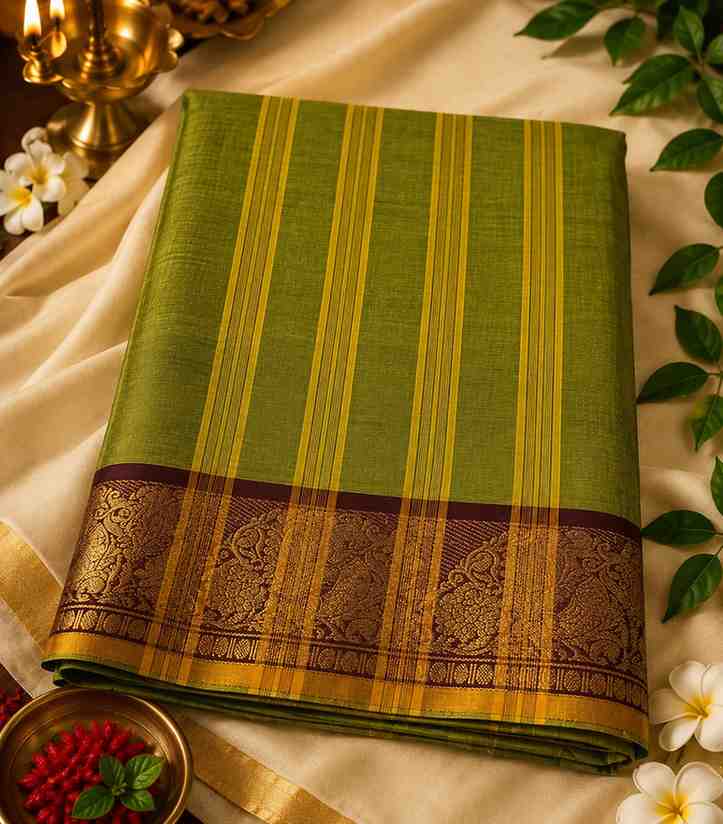 2316-olive-green-kanchi-cotton-saree-with-maroon-zari-border