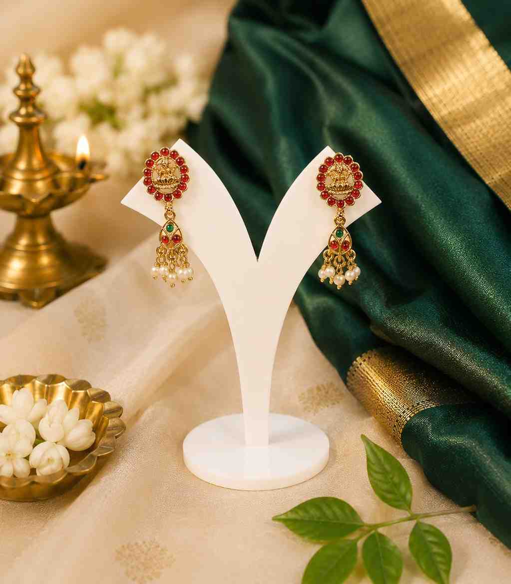 5632-traditional-gold-plated-lakshmi-temple-jewelry-set-with-ruby-green-stones-pearl-drops